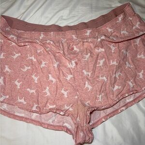 Victoria's Secret Pink Dog Pattern Pajama Shorts